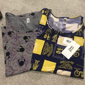 LuLaRoe Classic Disney tees XL